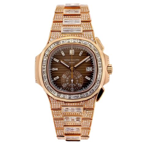 patek philippe rose gold diamond watch|Patek Philippe full diamond price.